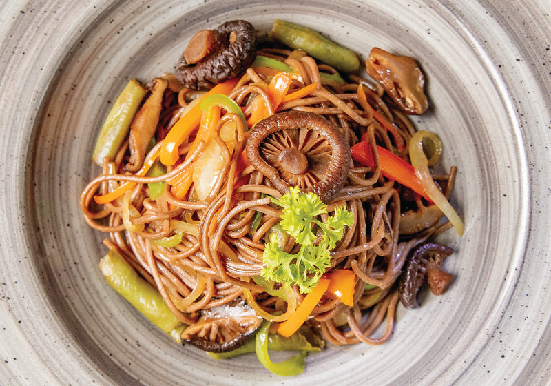 Schezwan Mushroom Noodle